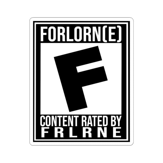 "rated-F" Sticker